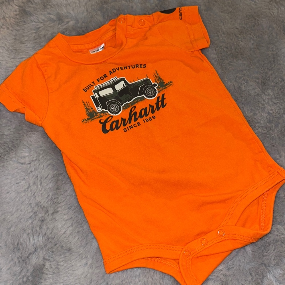 Carhartt Infant Baby Body Suit Sz 6M Jeep Off Road